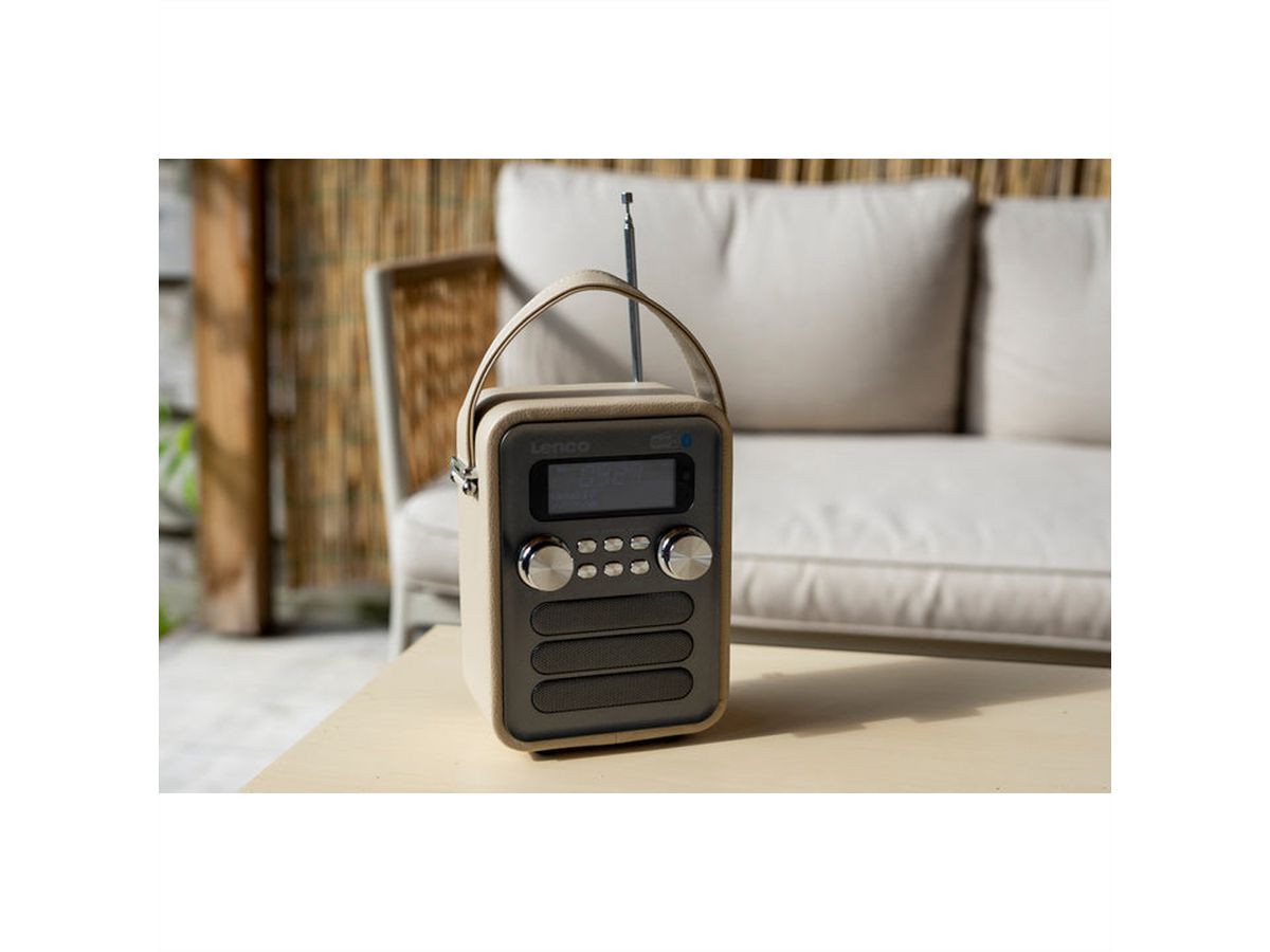 Lenco Radio DAB+ PDR-051TPSI, BT, USB, SD, RC, batterie rechargeable