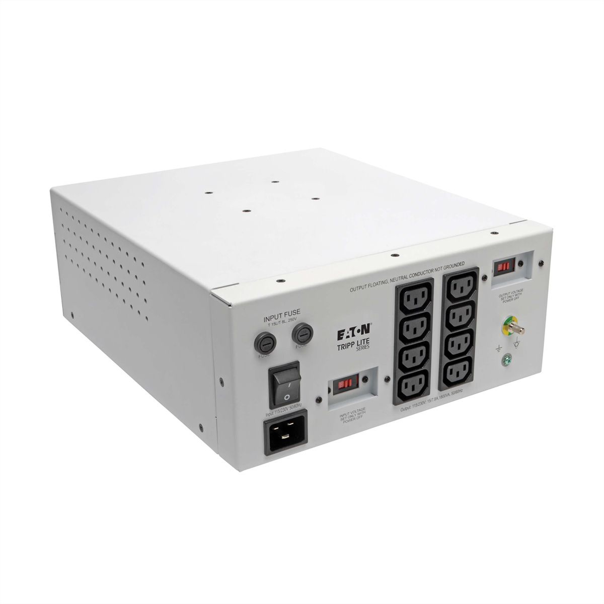 Eaton Isol. Trafo Dual-Volt. 115/230V 1800W 60601-1 Medical C20 In 8 C13 Out