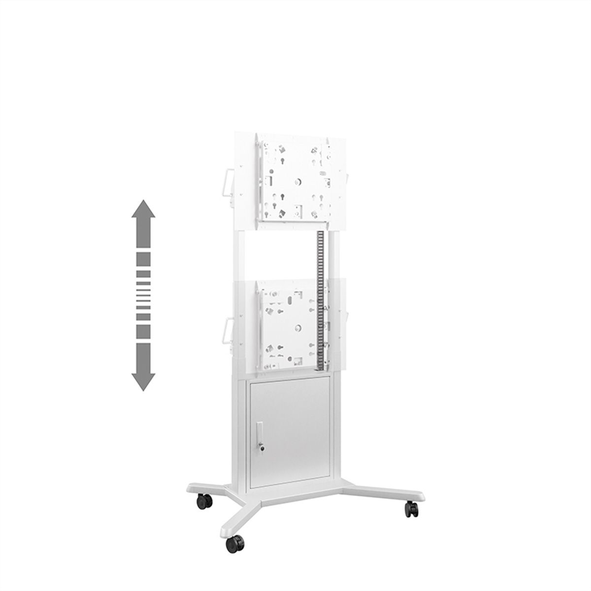 Hagor mobiles Standsystem Mobile Lift Pro Light III Flip, mobiles Liftsystem, displayspezifisch für Samsung Flip, weiß