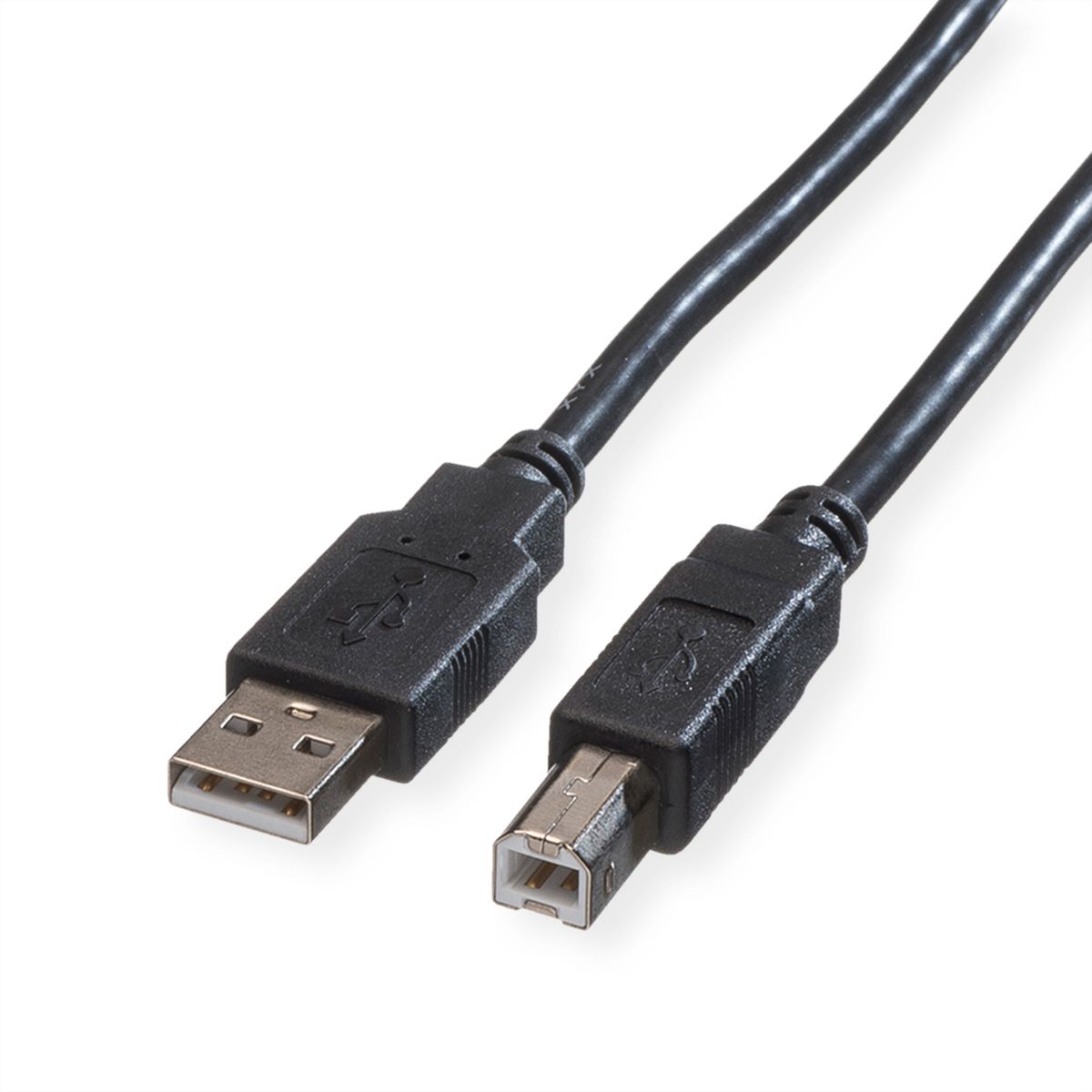ROLINE Câble USB 2.0, Type A-B, noir, 1,8 m