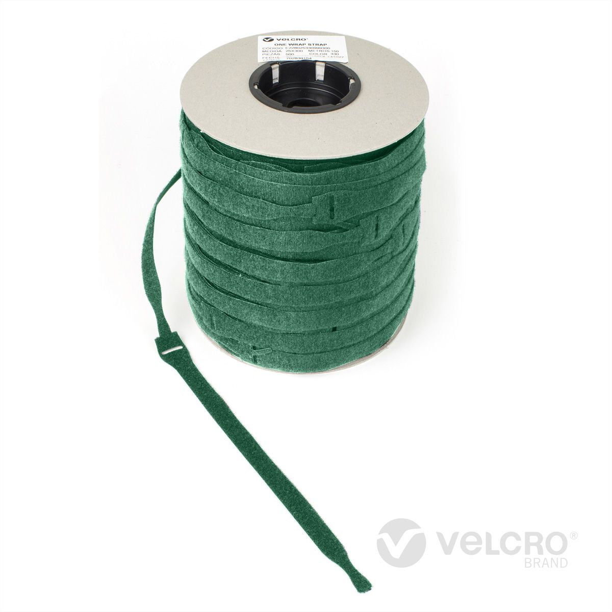 VELCRO® One Wrap® Strap 20mm x 330mm, 750 pièces, vert