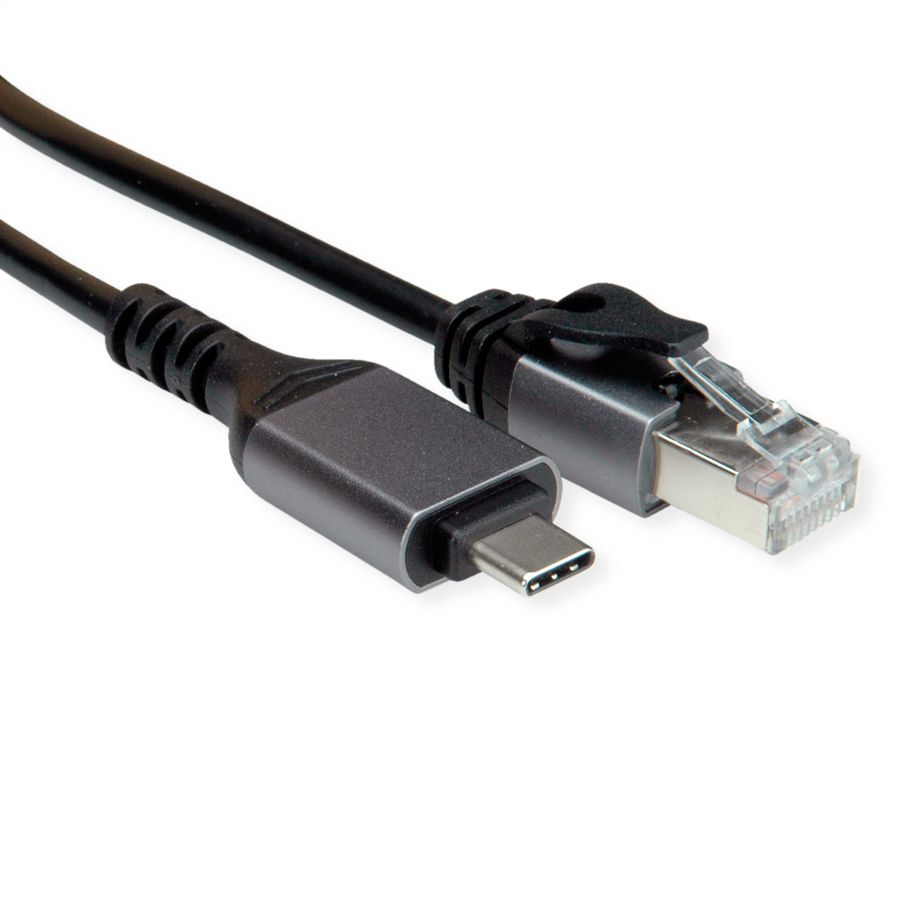 VALUE Câble convertisseur USB-C - Gigabit Ethernet, noir, 1,5 m