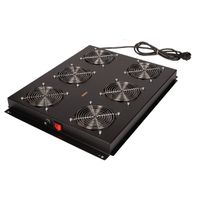 ROLINE 19" Unité de ventilation de toit, 6 ventilateurs, ON/OFF, pour baie serveur par serie, noir