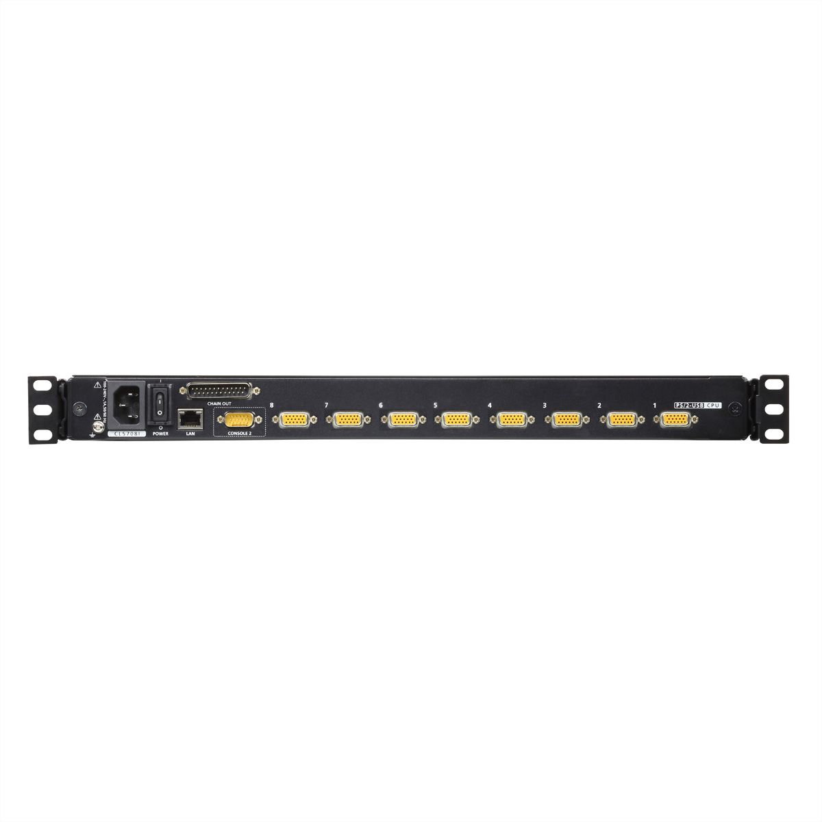 ATEN CL5708iN LCD KVM Switch Over IP, USB-PS/2,VGA , 8-Ports, DE-Layout
