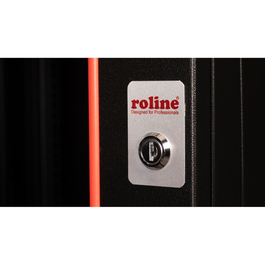 ROLINE 19" Boîtier mural Pro 7U, 600x600 LxP pivotant en 2 parties noir