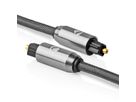 Nedis Optisches Audiokabel, 2x Toslink, ST/ST, grau, 2 m