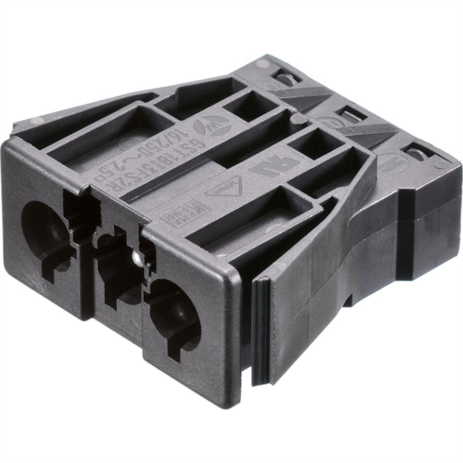 BACHMANN Einbaustecker GST18/3 schwarz