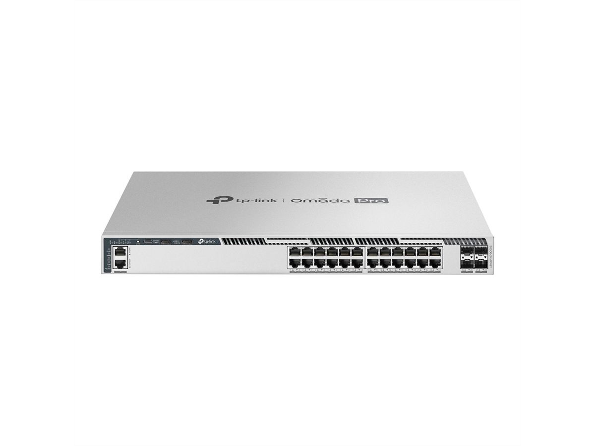 TP-Link Campus Switch S6500-24MPP4Y, 24x2.5G 4x25G PoE L3 Stackable Switch