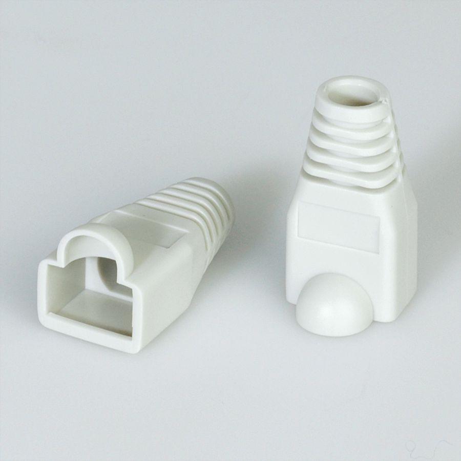 ROLINE Knickschutztülle grau, für RJ-45, 10 Stck