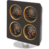 Technoline Wetterstation WS6830 schwarz Zeitzoneneinstellung, Wettervorhersage