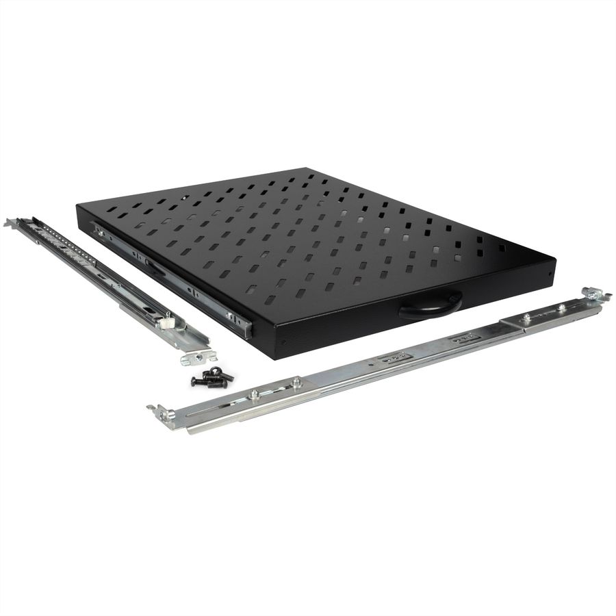 ROLINE 19-Zoll Fachboden 1 HE, ausziehbar 550 T 25 kg schwarz