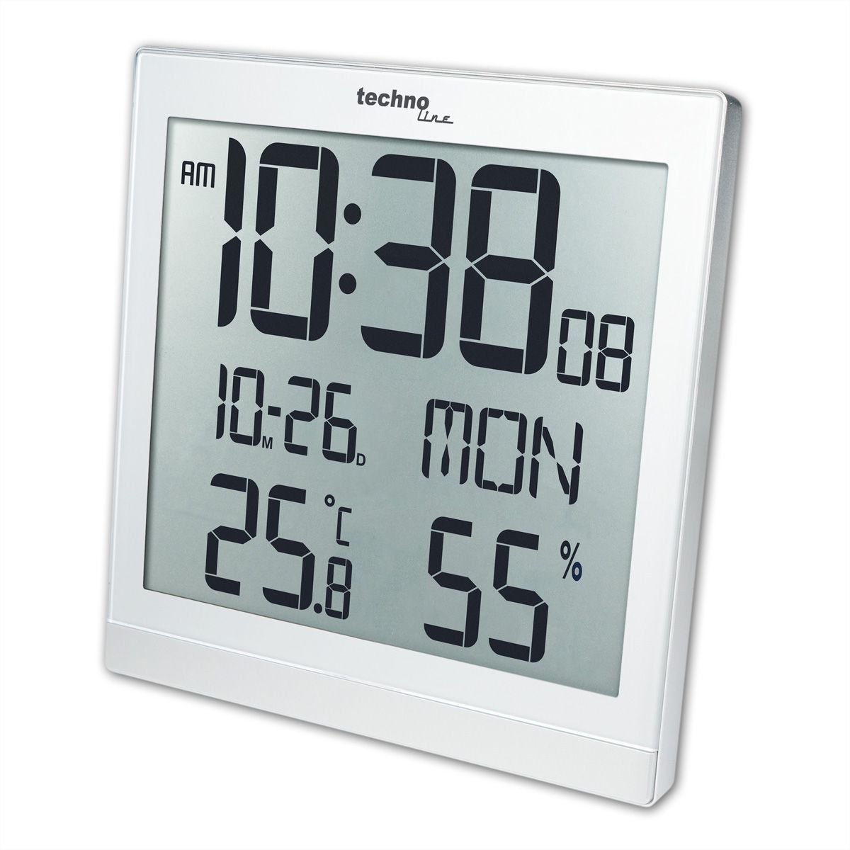 TechnoLine FunkuhrWS8015 Digital weiss