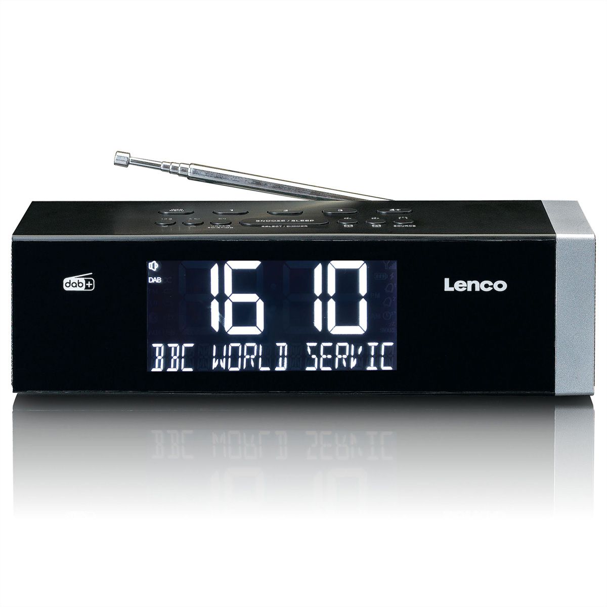 Lenco DAB+ Radiowecker CR-640BK, DAB+, Schwarz