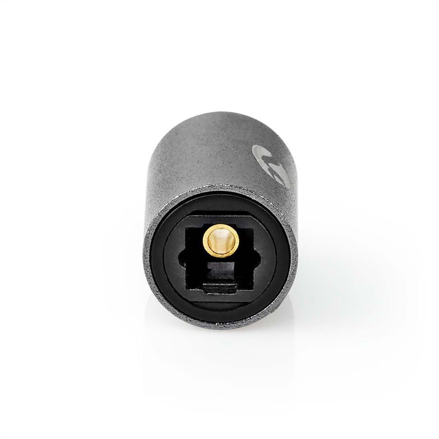 Nedis Toslink Adapter, Verbindungsadapter, BU/BU, grau
