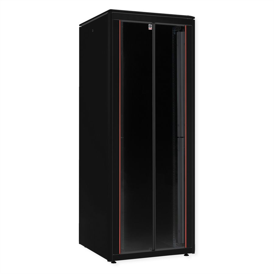 ROLINE 19-Zoll Netzwerkschrank Pro 47 HE, 800x800 BxT Glastür schwarz