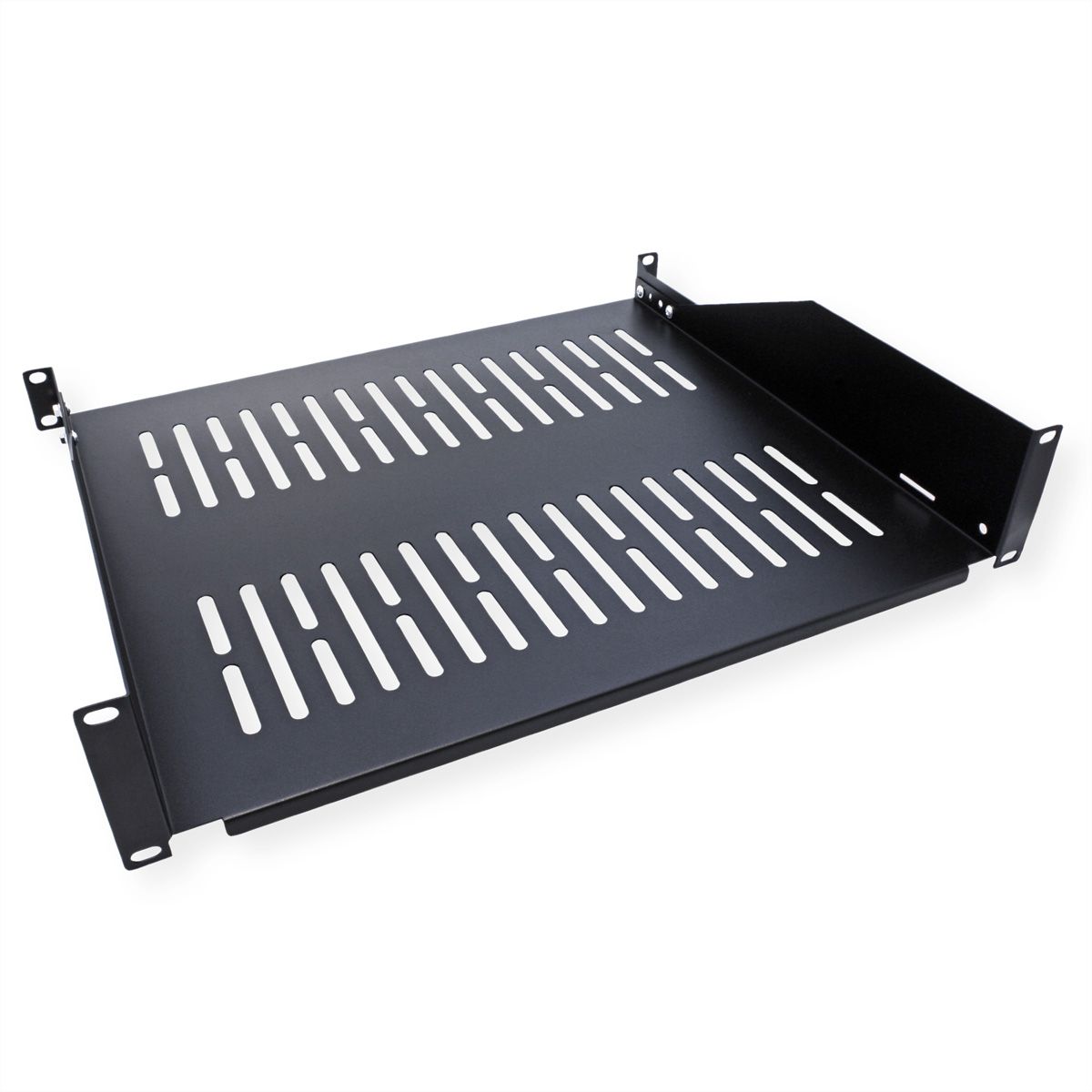 VALUE Etagère 19", 485 x 400mm, 2UH, max. 25kg, noir
