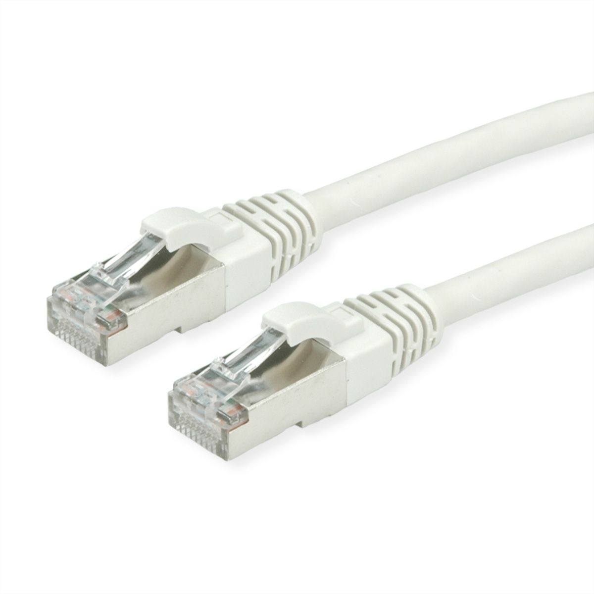 Câble ROLINE Cat.7 S/FTP, LSOH, avec connecteurs RJ45 (500MHz / Classe EA), gris, 0,5 m
