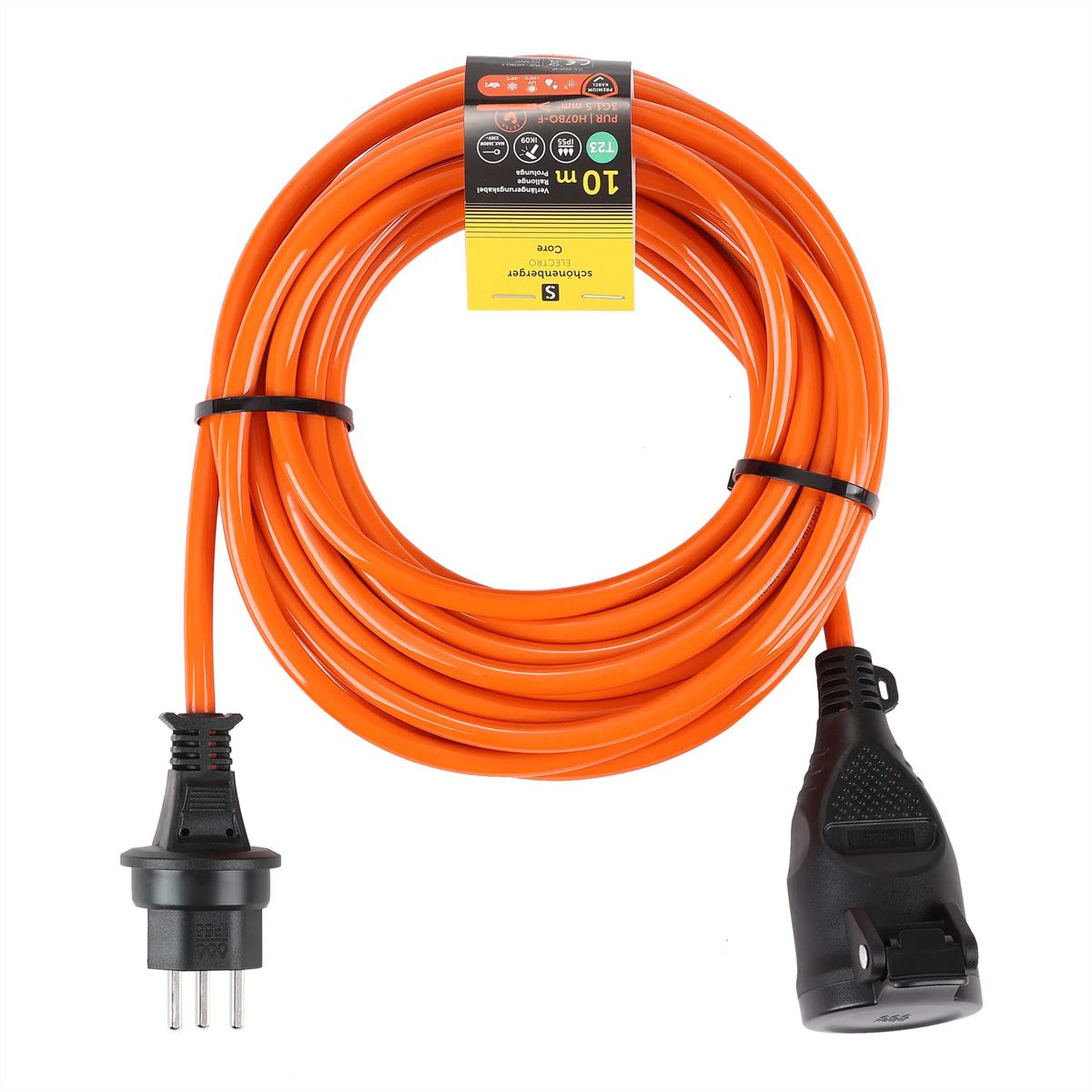 Câble de rallonge T13 IP55 , 10 m EPR-PUR H07BQ-F 3G1,5 mm2