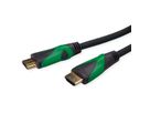 ROLINE GREEN ATC 8K HDMI Ultra HD Kabel mit Ethernet, ST/ST, schwarz, 1 m