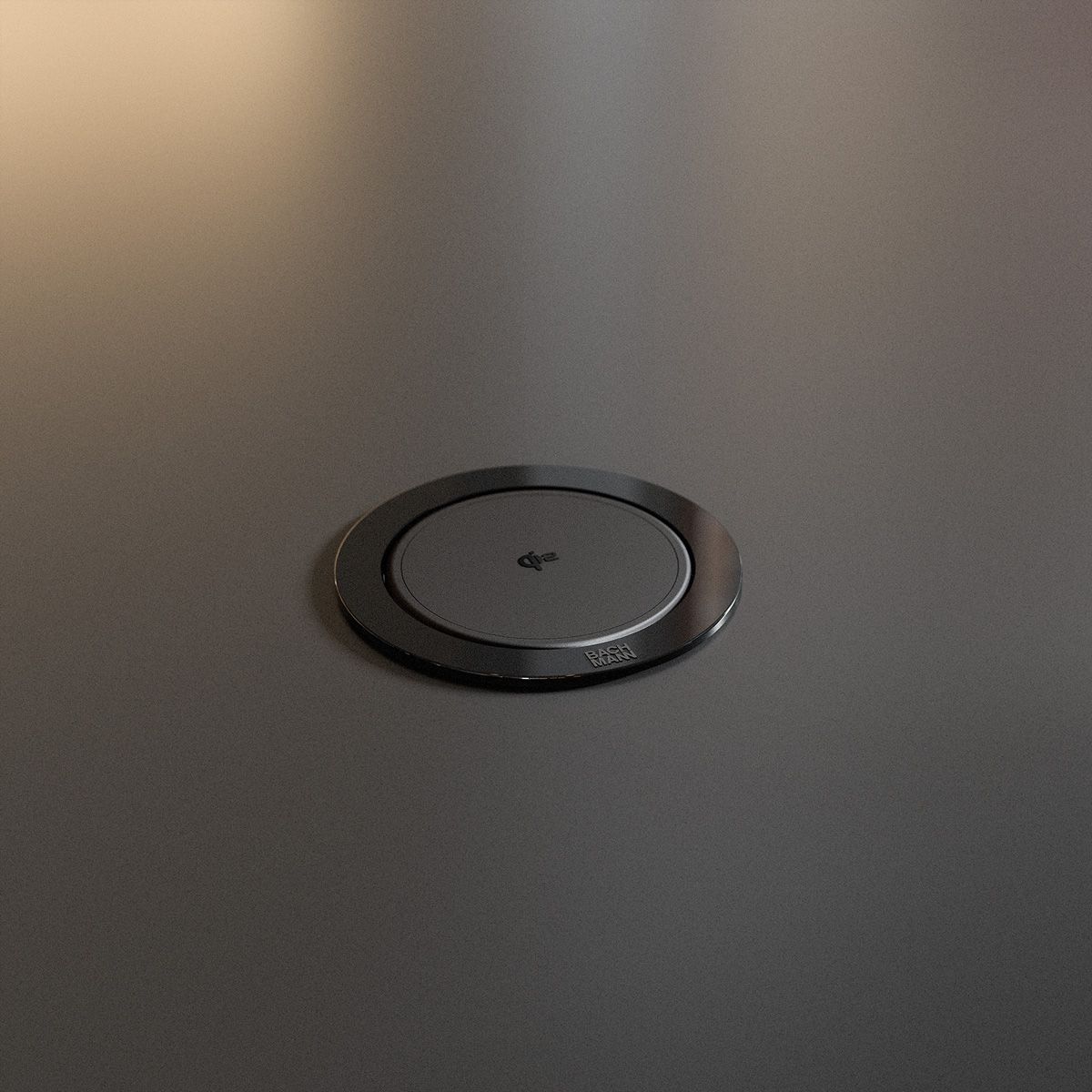 BACHMANN ELEVATOR2 1xCH T13, 1xUSB C Wireless Charger RAL9005 0,5m