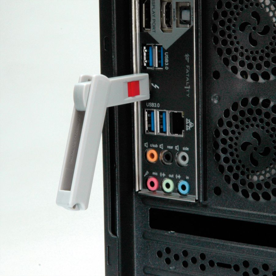 ROLINE USB Typ C Port Blocker, 1x Schloss und 1x Schlüssel