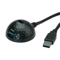 VALUE Câble USB 3.2 Gen 1 dôme, noir, 1,5 m