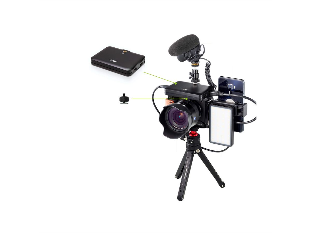 ATEN UC3021 CAMLIVE™+ (Capture vidéo HDMI vers USB-C UVC) , avec transfert de l’alimentation PD 3.0