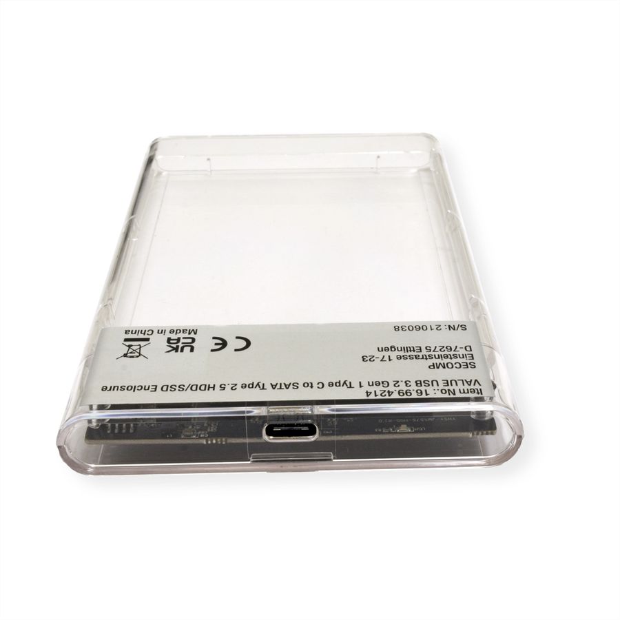 VALUE Boîtier externe HDD/SSD, 2.5, SATA 6.0 Gbit/s - USB 3.2 Gen 1 C