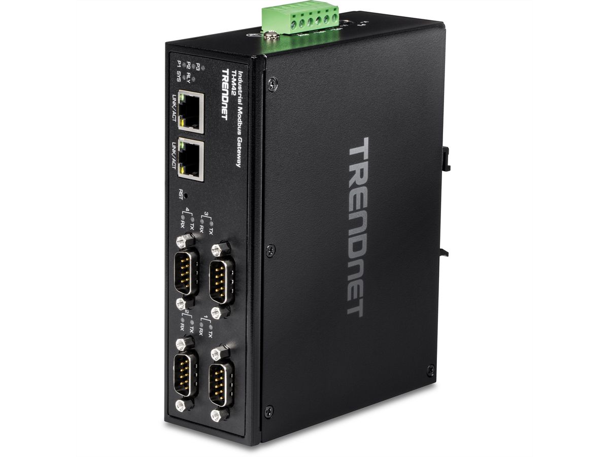 TRENDnet TI-M42 Passerelle Modbus industrielle, 4 ports