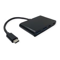 VALUE Hub USB 3.2 Gen 2, 4 ports (2x A+ 2x C), prise type C