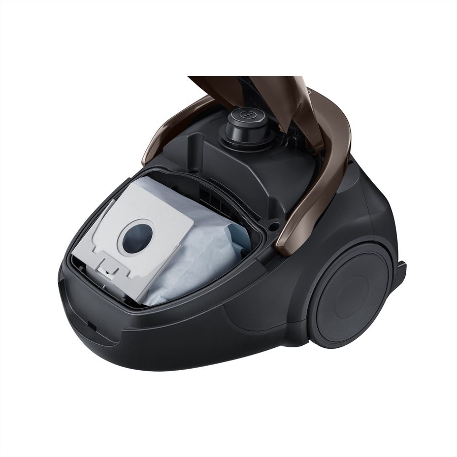 Samsung Aspirateur avec sac VC07M25, 750W, Parquet, 2-en-1, or