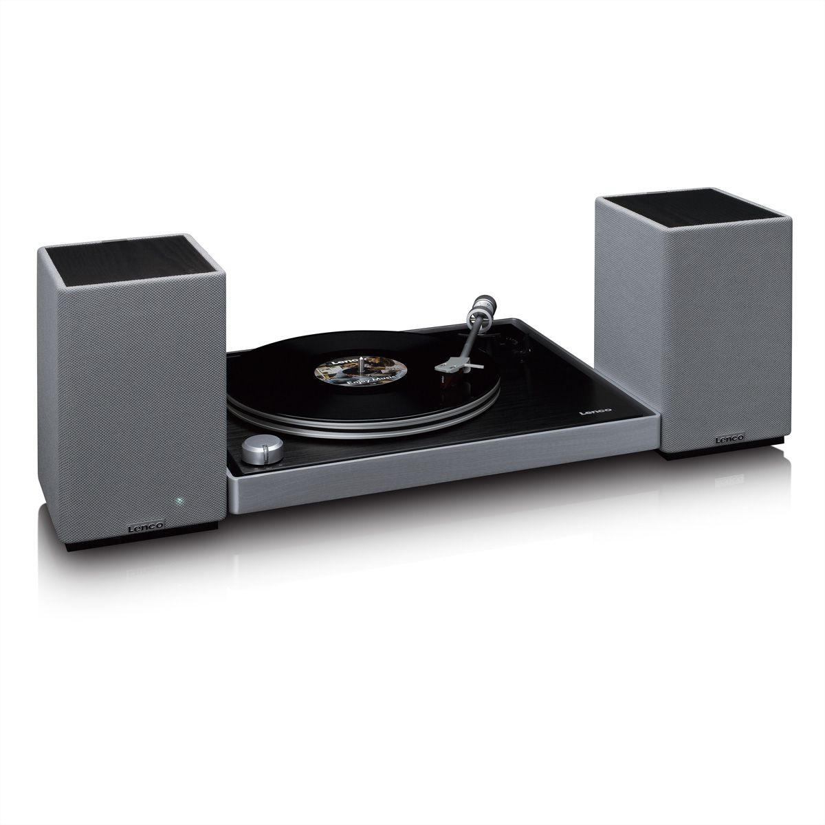 Lenco Aktiv Lautsprecher, 2x40W, Wood,, BT, opt.In, USB, AUX, SUB-Out, IR-FB.