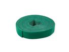 VALUE Bande auto-agrippante sur rouleau, 10mm, vert, 25 m