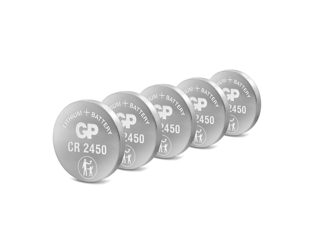 GP Batteries Lithium CR2450 5x 3V Knopfzelle