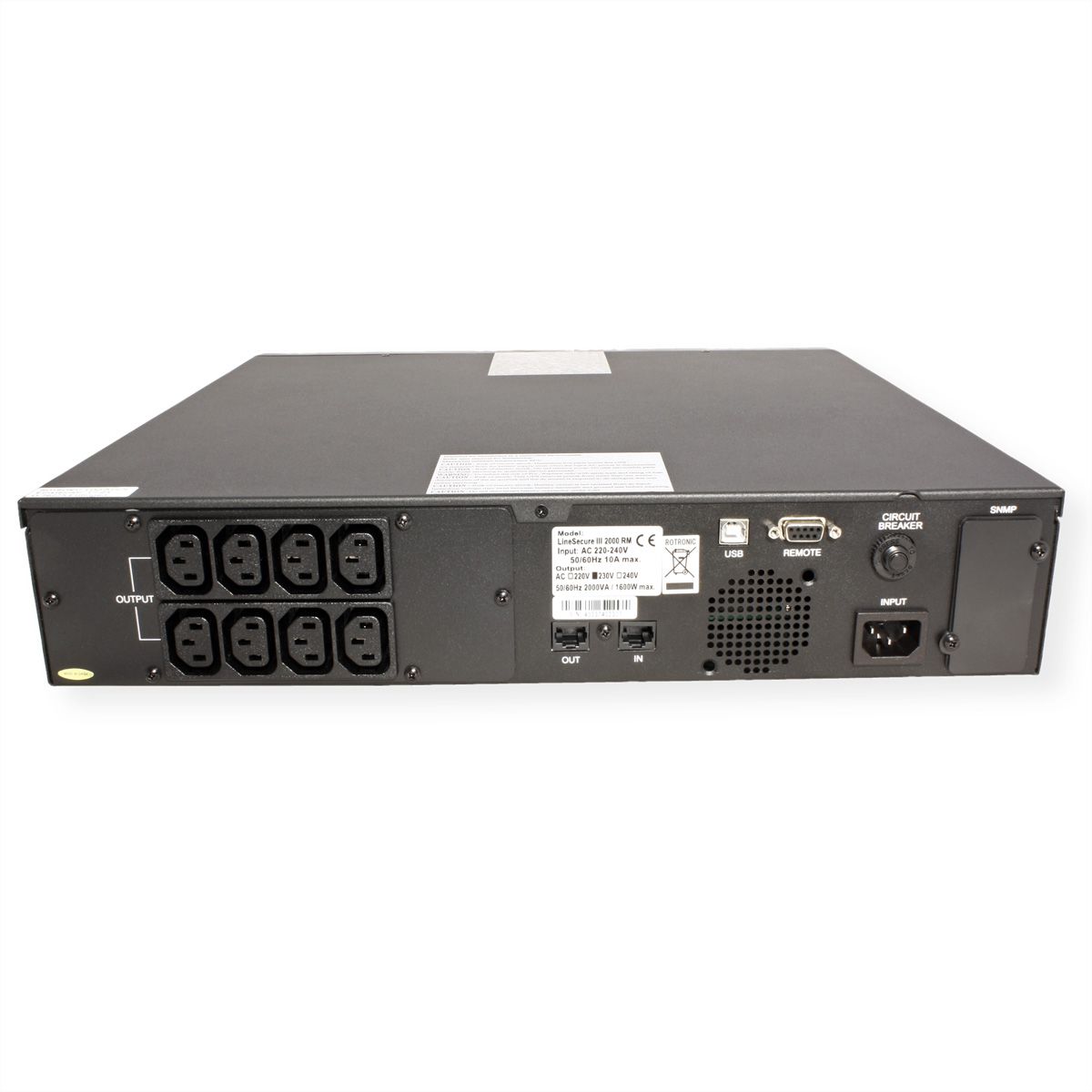 ROLINE LineSecure III 2000R - Line Interaktive USV, 19" Rackversion