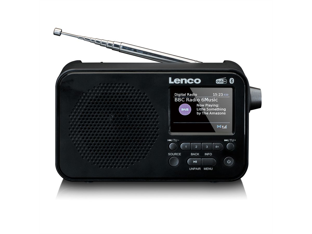 Lenco DAB+ Radio PDR-036BK, noir