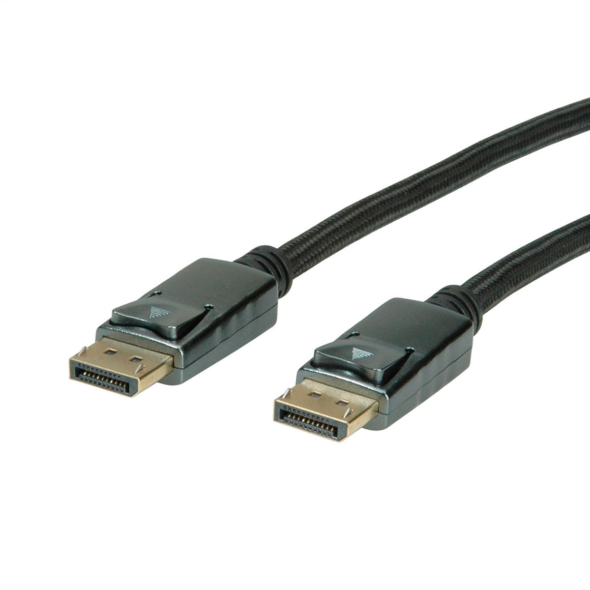 ROLINE DisplayPort Kabel, DP-DP, v1.2, ST - ST, schwarz-metallic, 1 m
