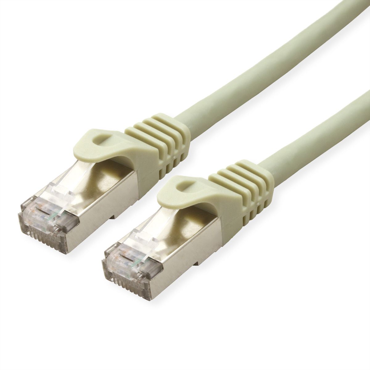 Cordon VALUE Cat.6A (Classe EA) S/FTP (PiMF) solide LSOH, gris, 20 m