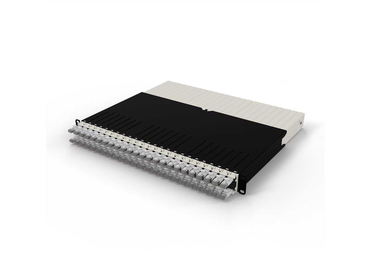 patchbox.one 8RU STP blanc Cat.6a 0,8m