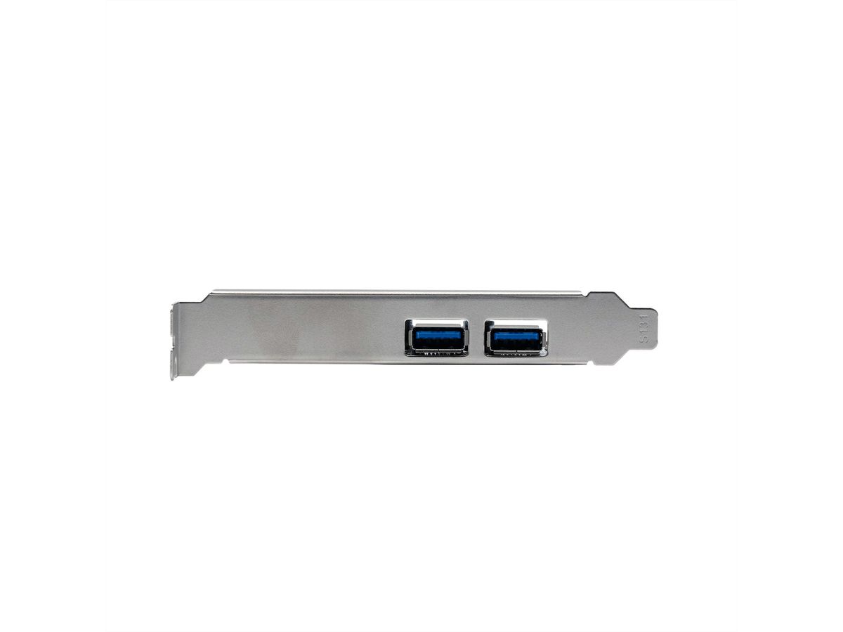 EXSYS EX-11192 Carte PCIe 2 ports USB 3.2 Gen 1 avec Self Power
