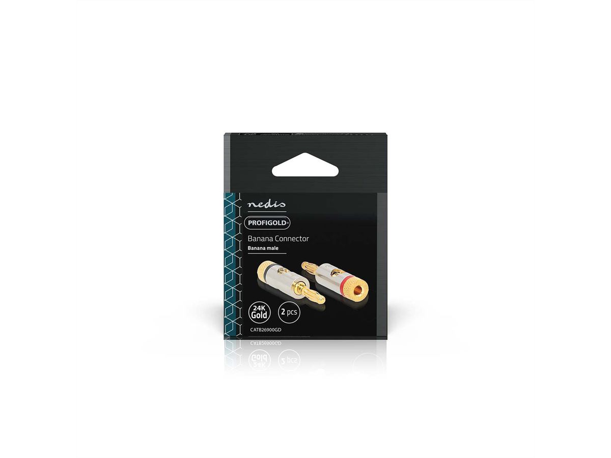 Nedis Bananestecker, 2 Stück, Silber-Gold