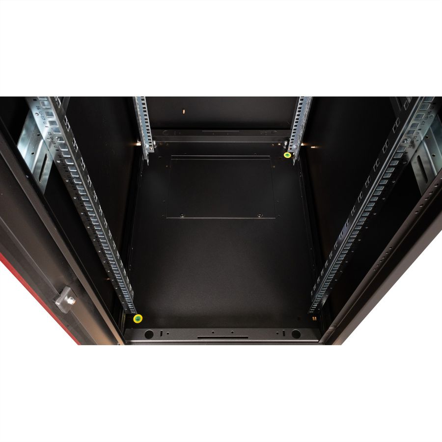 ROLINE 19-Zoll Netzwerkschrank Basic 32 HE, 600x800 BxT Glastür schwarz