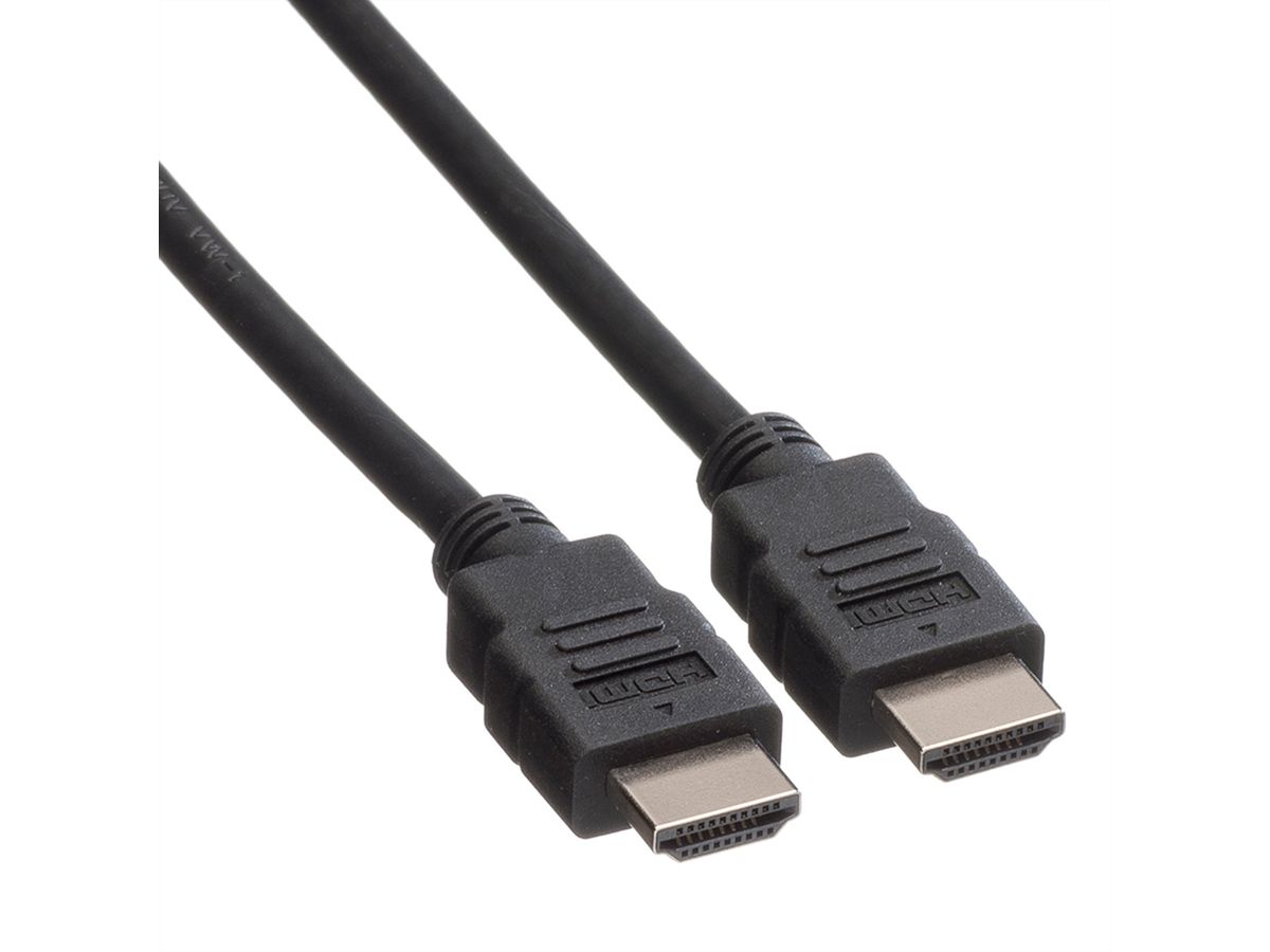 ROLINE HDMI High Speed Kabel mit Ethernet, LSOH, schwarz, 3 m