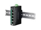TRENDnet  TI-PGLC50 Mini switch Rail DIN PoE+ Gigabit industriel à 5 ports