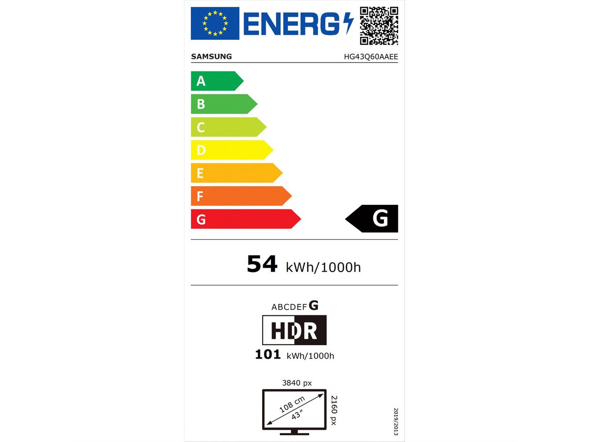 Samsung Hotel TV HG43Q60A 43", schwarz UHD, DVB-T2/C/S2, LAN, Tizen