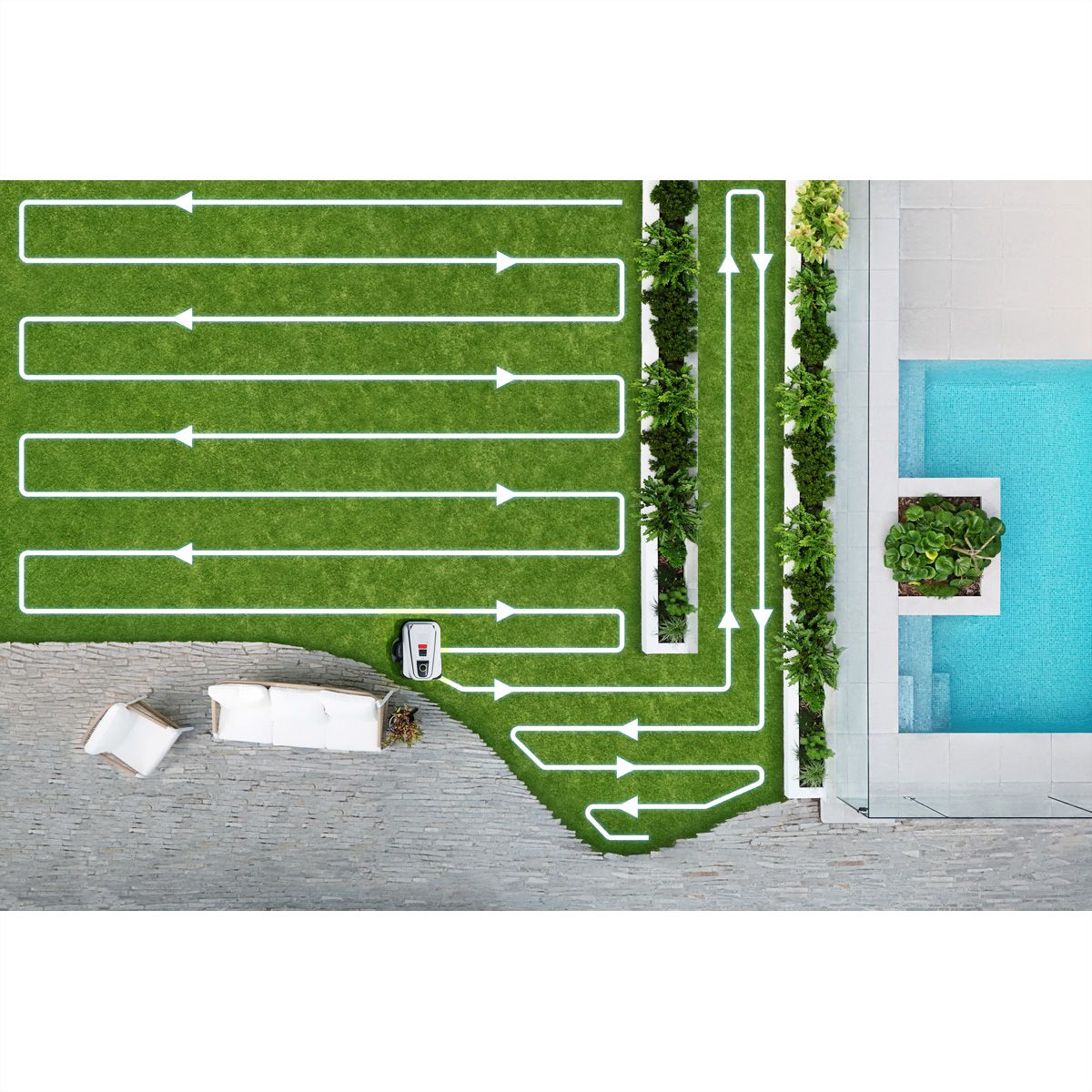 Ecovacs Mähroboter GOAT A3000 LiDAR Pro, 3000m²