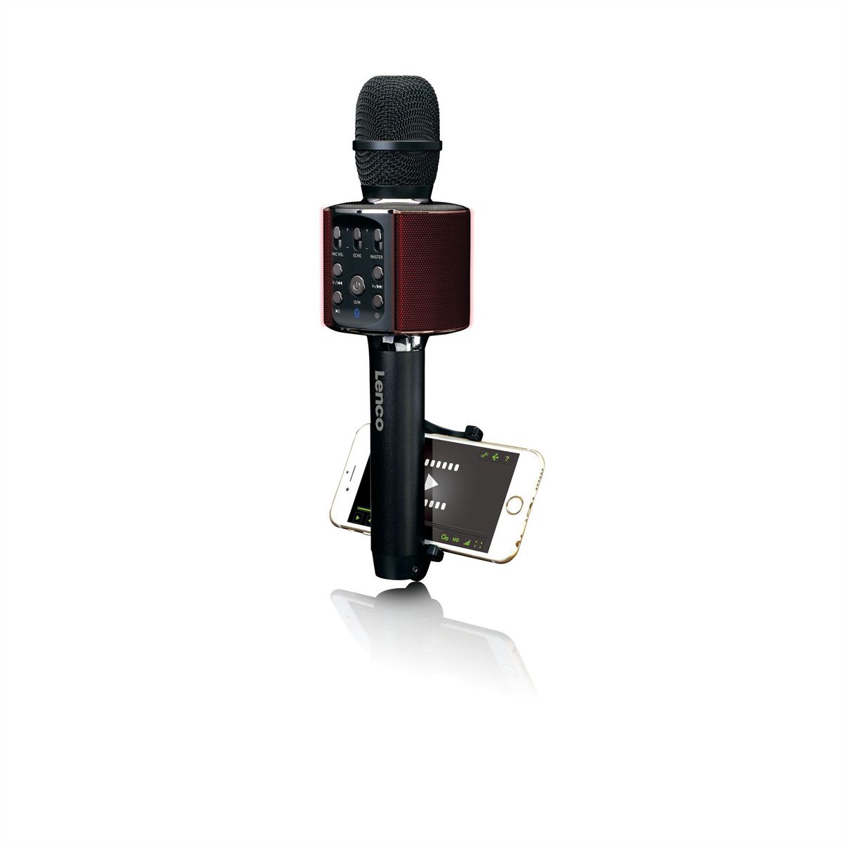 Lenco Microphone Karaoké BMC-090, Noir