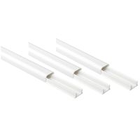 Schönenberger Goulottes de câbles, 3 pièces de 1m, 14x10mm, autocollantes