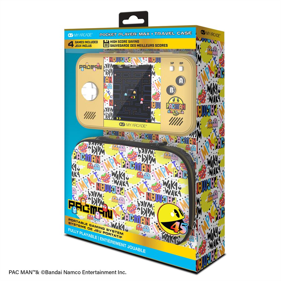 My Arcade PAC-MAN 45th Pocket Player Max, Pocket Player, 5 Spielvarianten, 3.5" Display