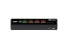 ATEN CS1144DPH4C 4-Port USB 5K DP/HDMI, Dual Bildschirm Universal Secure KVM Switch mit Cardreader